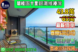惠州碧桂園十里銀灘維港灣，首期5萬(減)，現樓發售，香港銀行按揭，最新價單