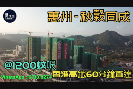 秋谷同成-惠州|首期3万(减)|@1200蚊呎|香港高铁60分钟直达|香港银行按揭(实景航拍)